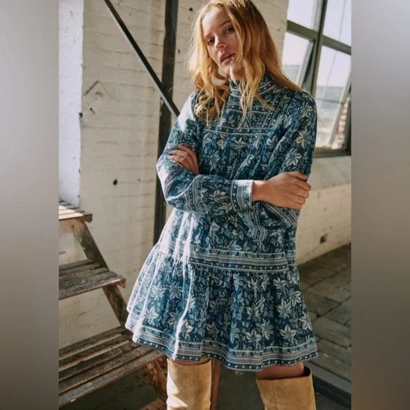 Sézane x SEA NY Aliette Dress in Dahlia Print Size M No size tag, best fits S-M - Picture 2 of 4